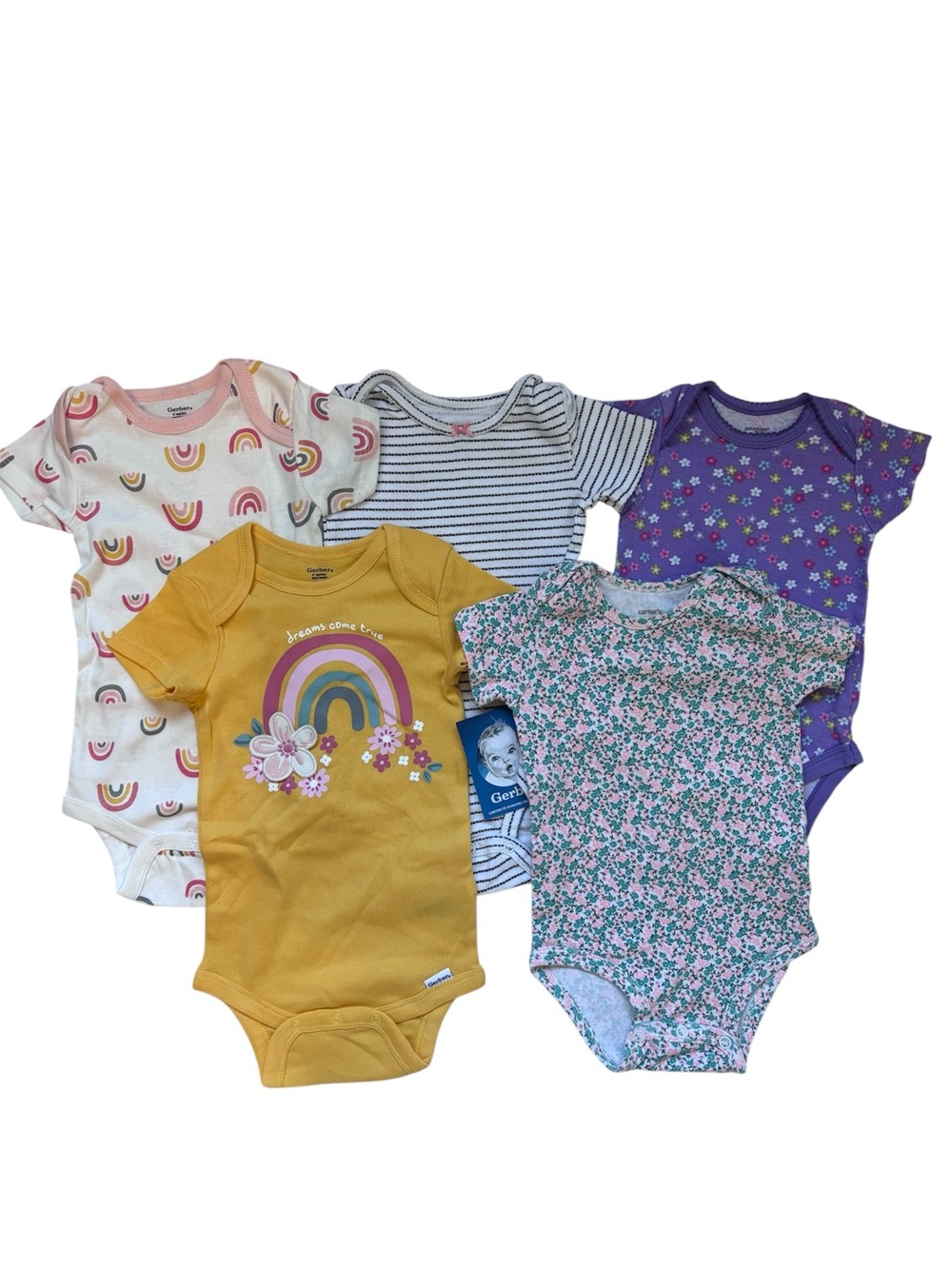 Baby Girl Short Sleeve Bodysuit Bundle Size 12 Months